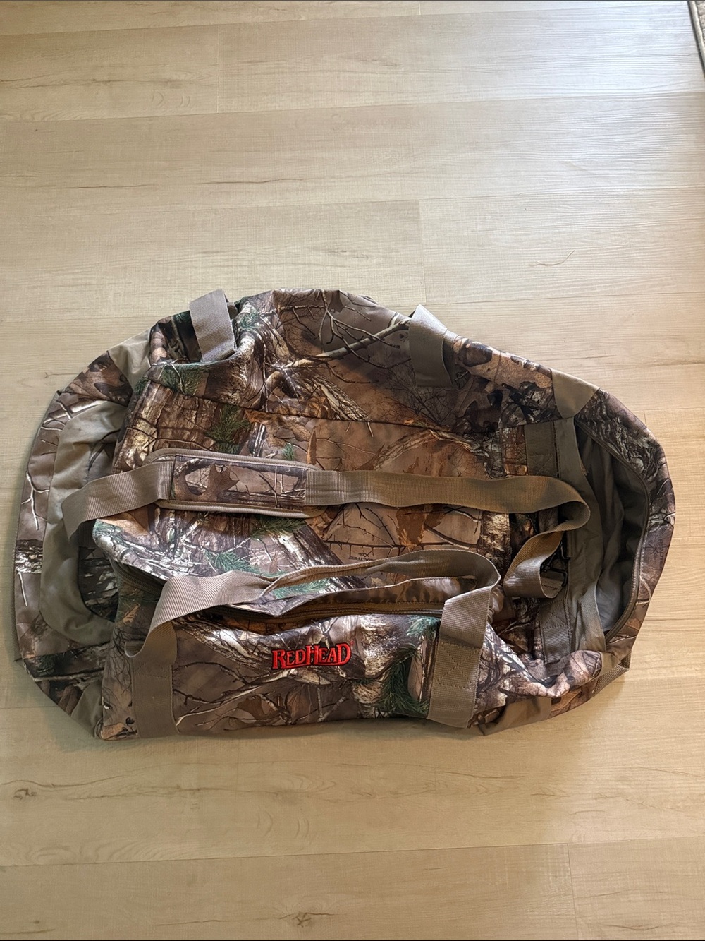RedHead Men's Camo Duffel Bag in Brown and Green